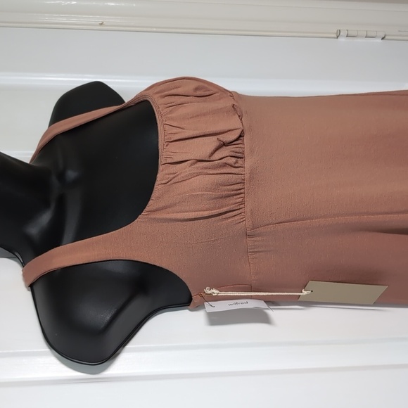 Wilfred Free Orbit Dress Ruched Front Large NEW - Picture 2 of 9